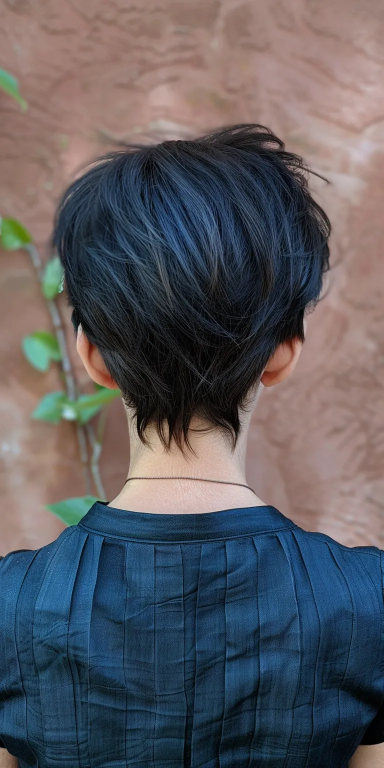 long pixie haircuts Asymmetric cut, Short brush Pixie Japanese women's hairstyles, Butterfly haircut