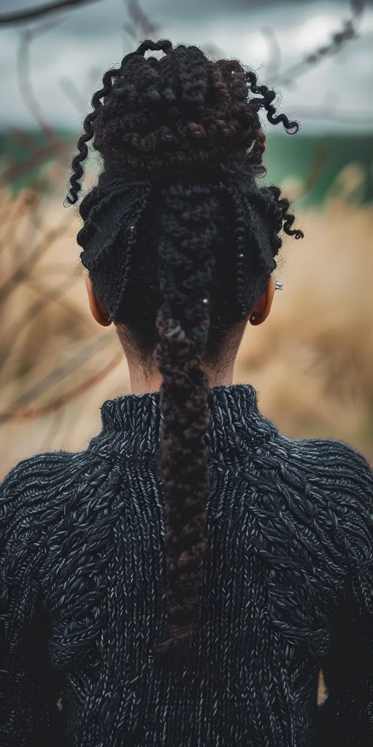 crochet braid Hair twists, Boho braids, Milkmaid braid, Braid, Updo