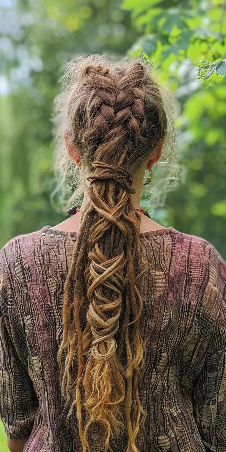 dread hairstyles for women Boho braids, Braid, French braid, Waterfall Milkmaid braid