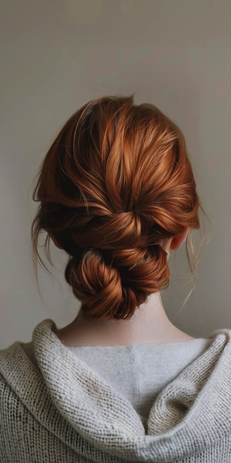 new hairstyles female Chignon, Updo, French twist, braid, Milkmaid braid