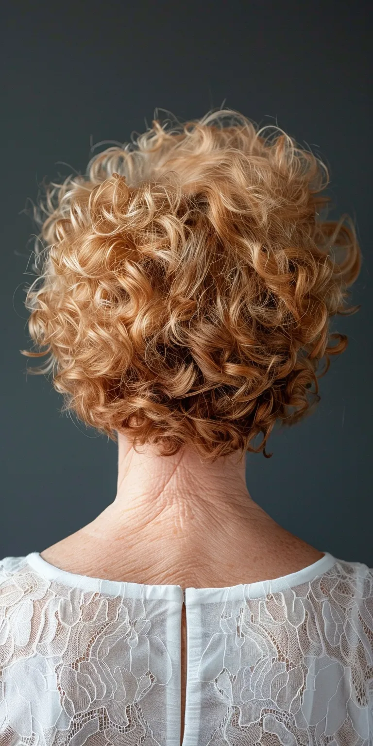 cute short curly hairstyles for older ladies Digital perm, Historical Christian hairstyles, Asymmetric cut, Updo, Bouffant