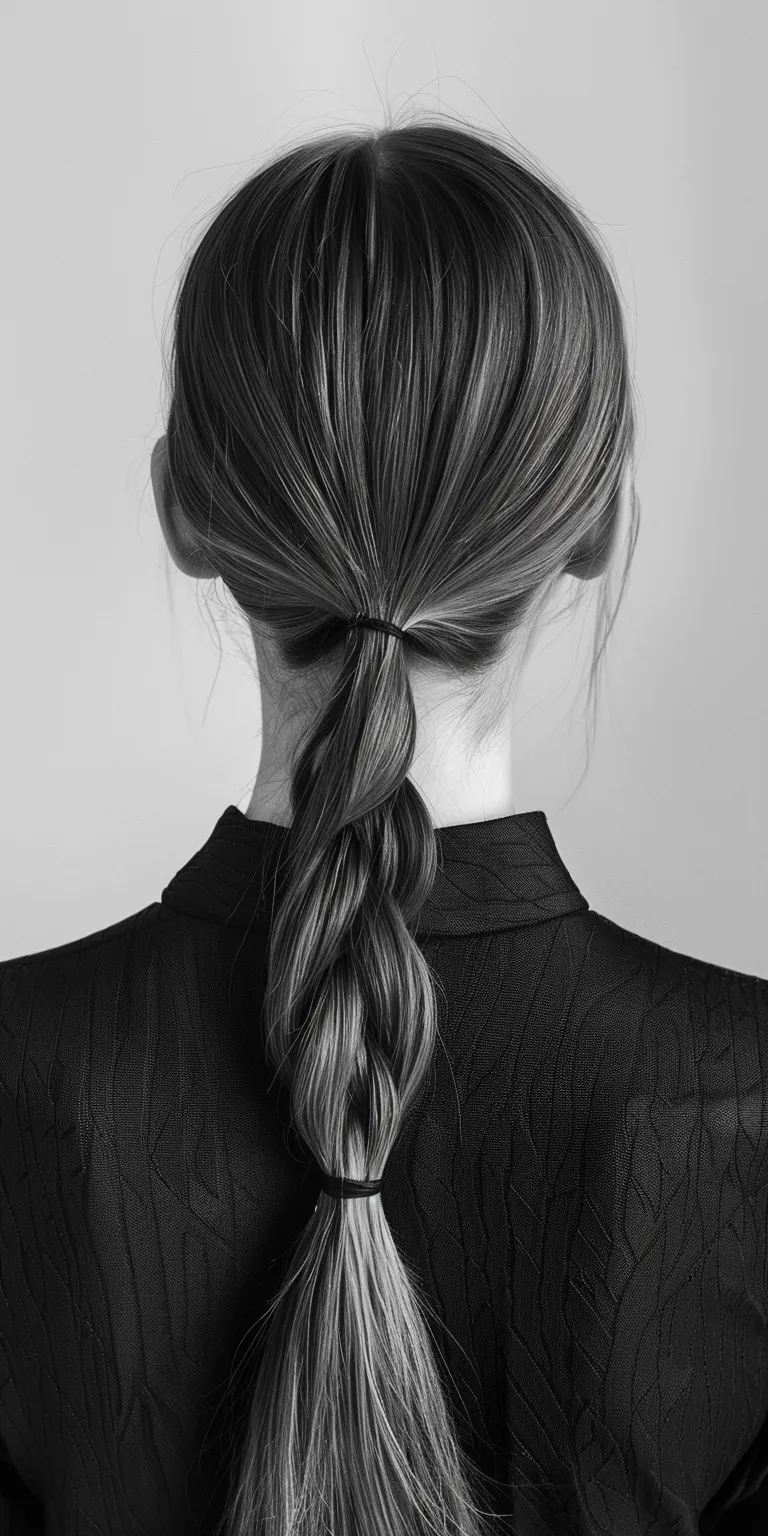 high ponytail hairstyles Braid, French braid, Waterfall braids, twist, Chignon