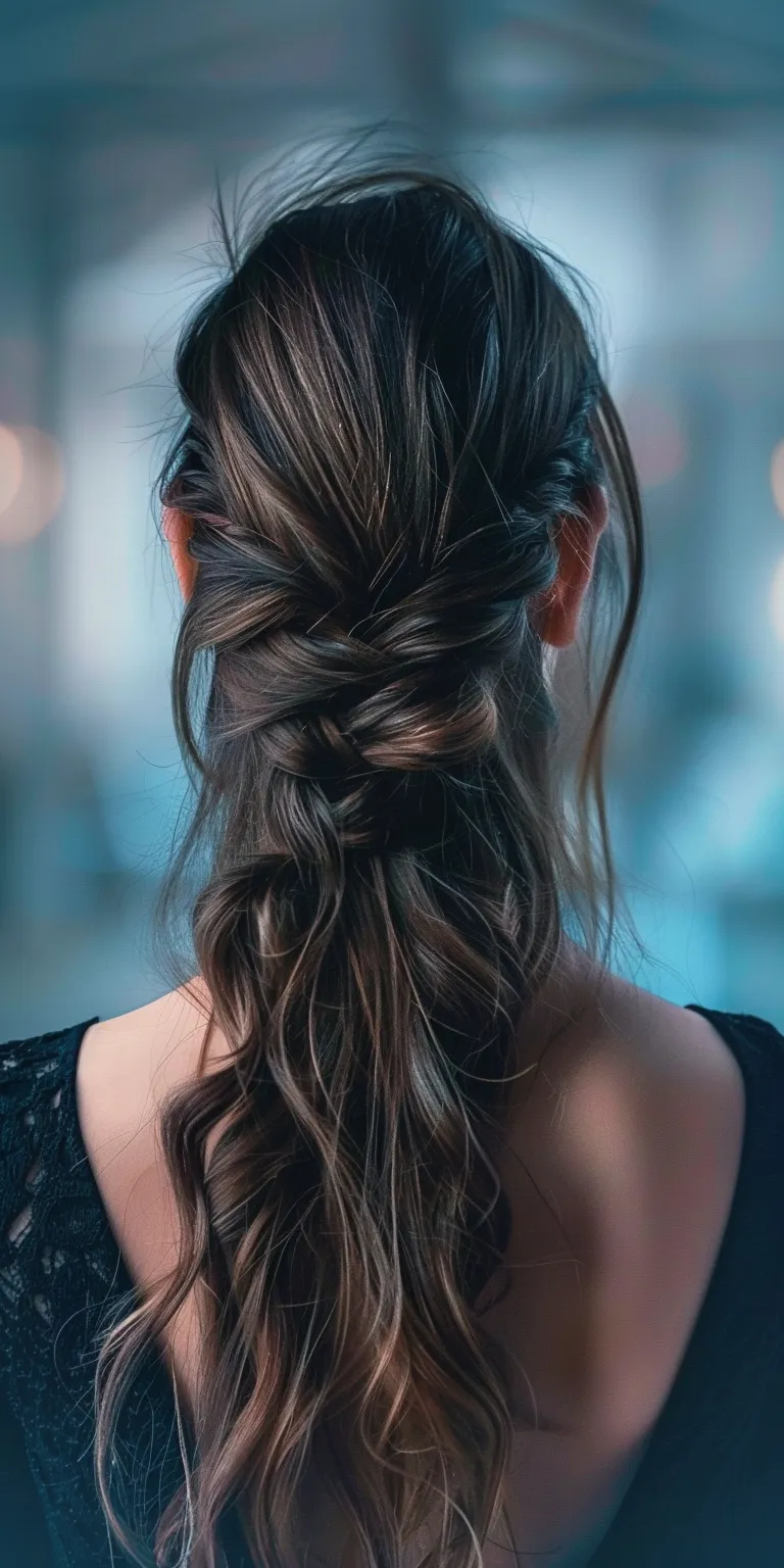 long hairstyles Waterfall braids, Updo, French braid, Braid, twist