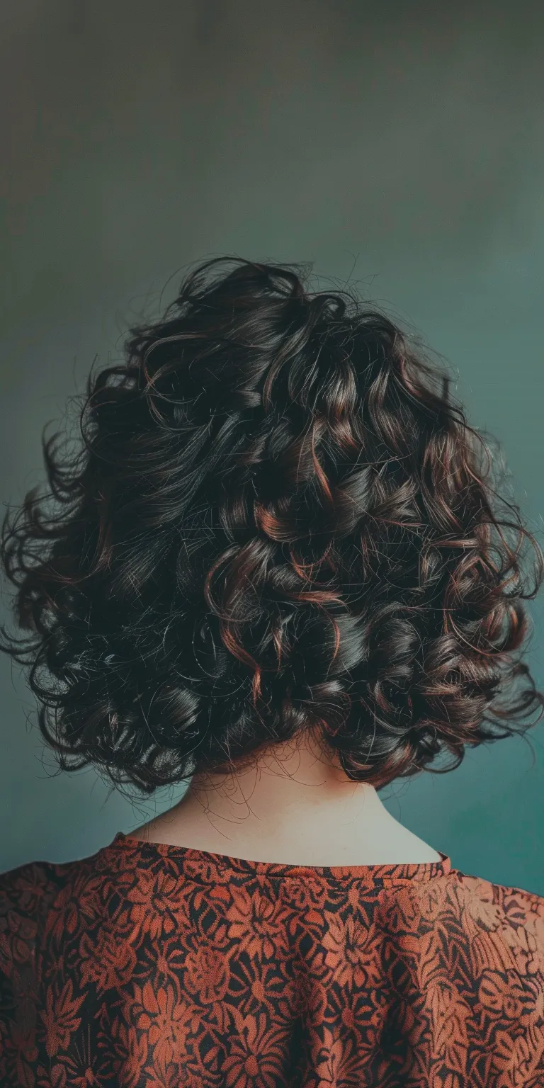 perm hairstyle Digital perm, Ringlets, Curly hair, Milkmaid braid, Finger wave