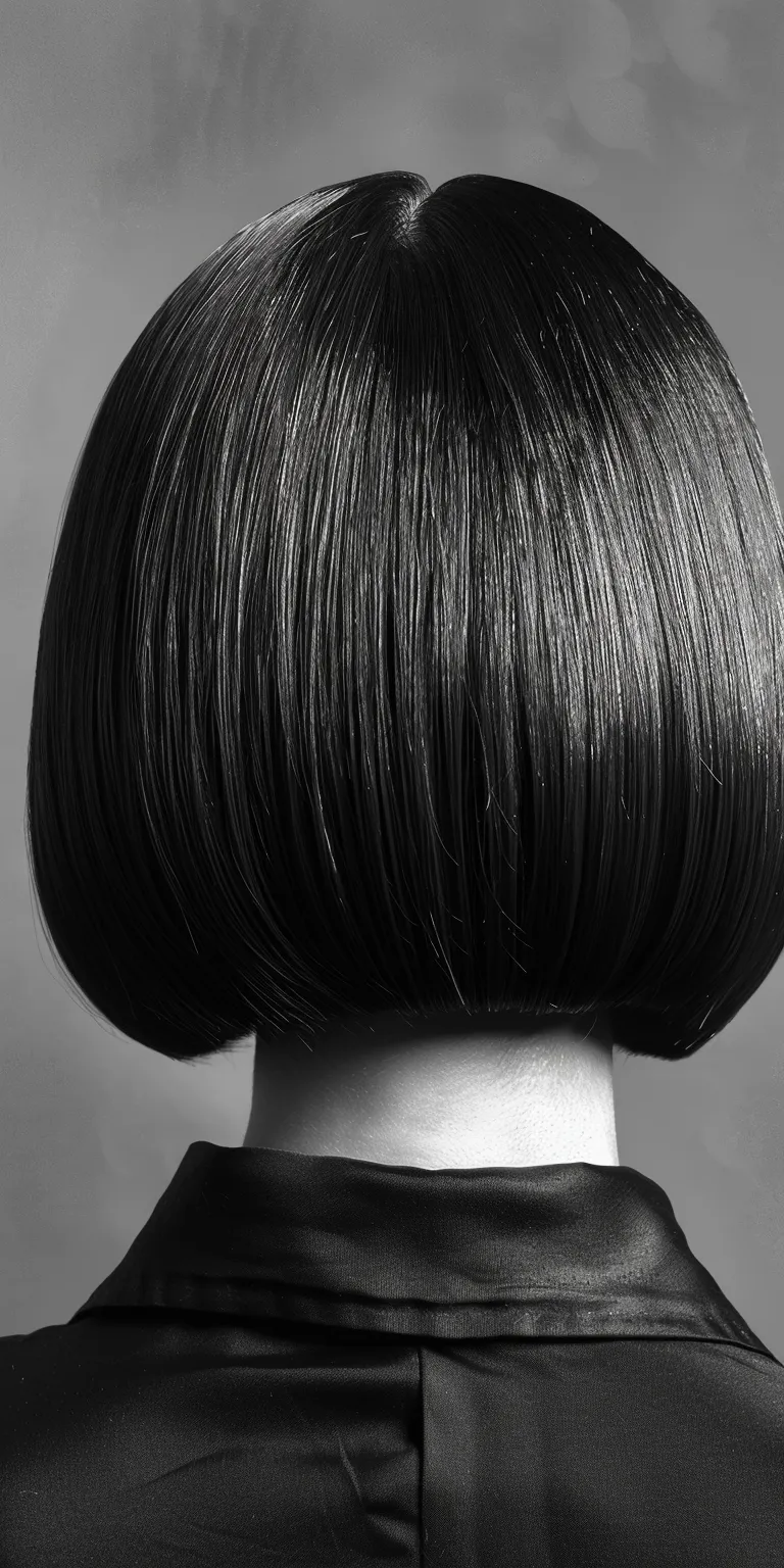 bob hairstyles Asymmetric cut, Chignon, Bob Japanese women's hairstyles, Bouffant