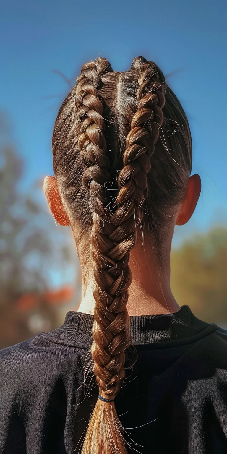 mohawk braids French braid, Braid, Waterfall braids, twist, Milkmaid braid