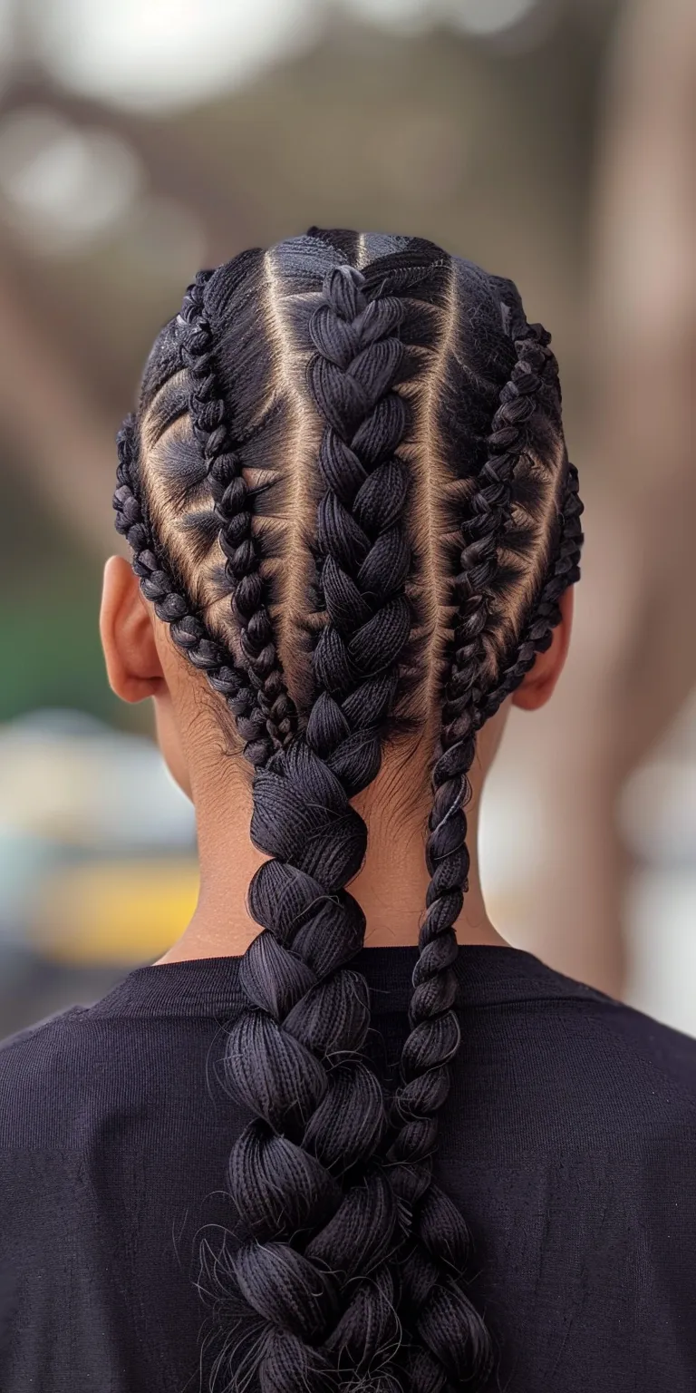 cornrow braids ponytail Hair twists, Waterfall braids, French twist, Cornrows, Braid