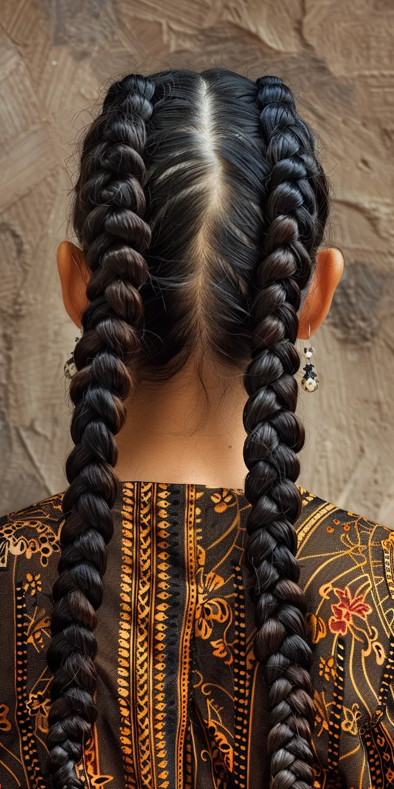 shoulder length braids Boho braids, Hair twists, Milkmaid braid, Waterfall Braid