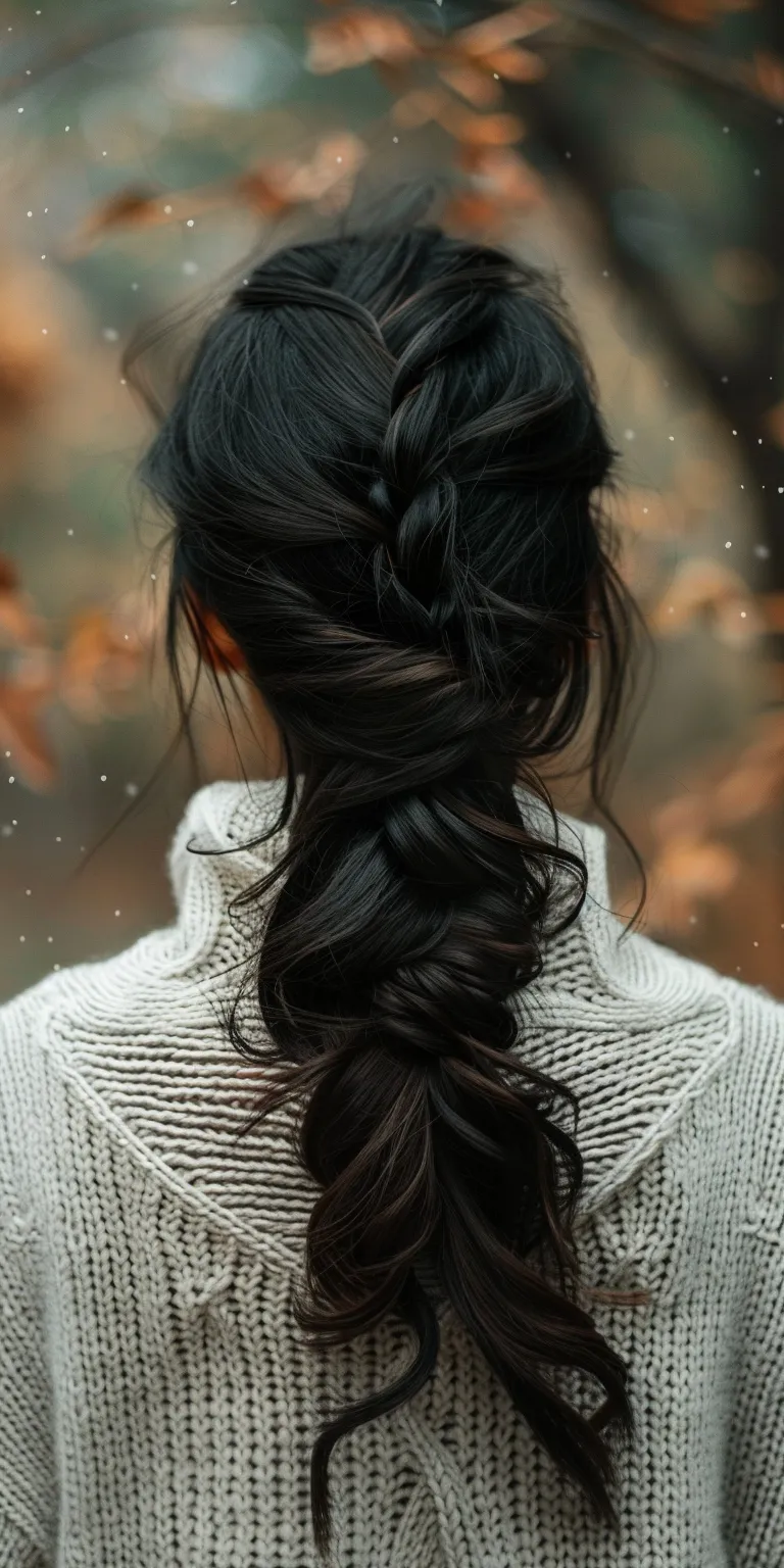 christmas hairstyles Waterfall braids, French braid, Braid, Boho Layered hair