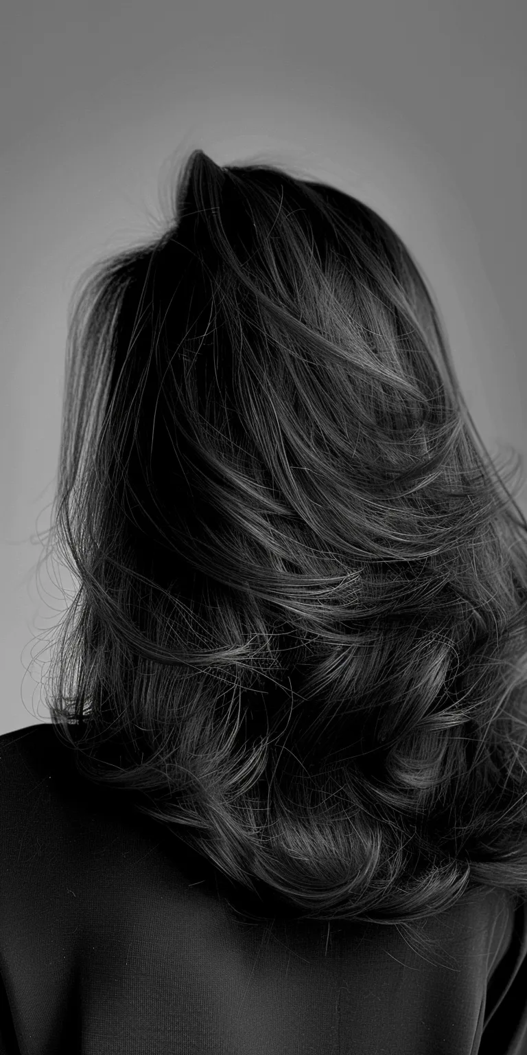 layered hair styles Layered hair, Asymmetric cut, Curtained Ringlets, Feathered