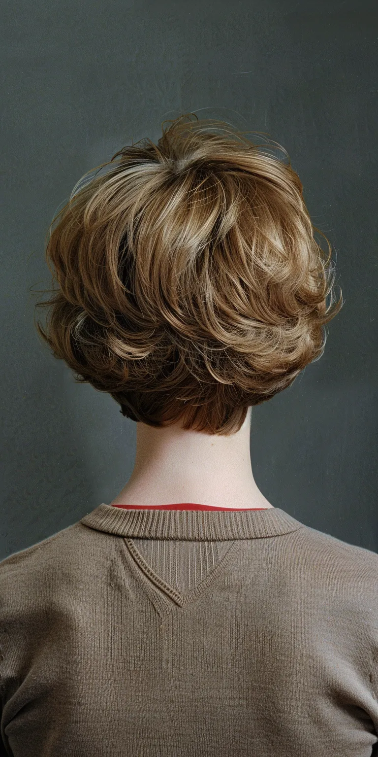 70's hairstyles female Asymmetric cut, Chignon, Digital perm, Bouffant, Updo