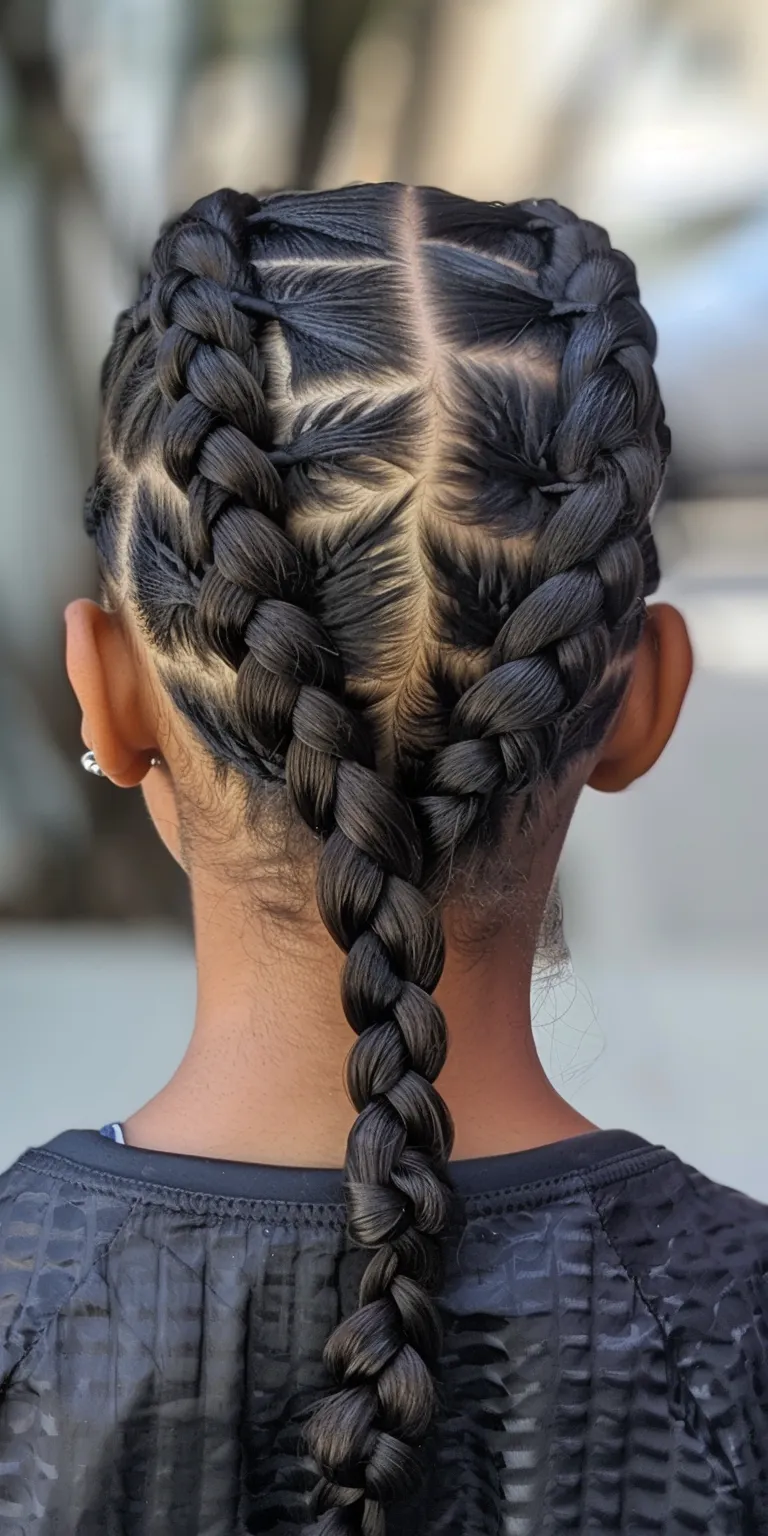 weave hairstyles Waterfall braids, French twist, braid, Hair twists, Braid