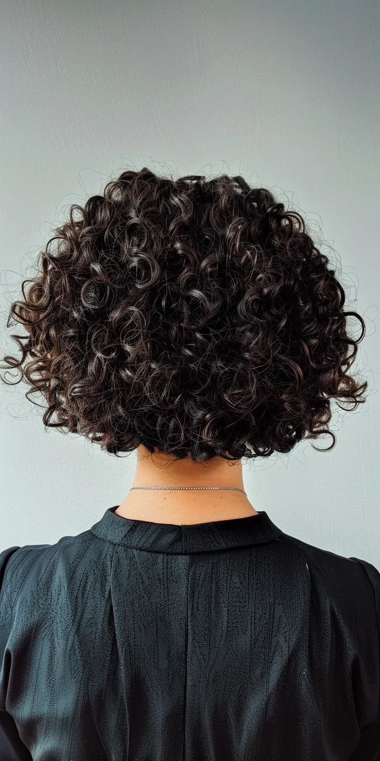 curly hairstyles for short hair Digital perm, Asymmetric cut, Ringlets, Kinky hair, Short brush cut