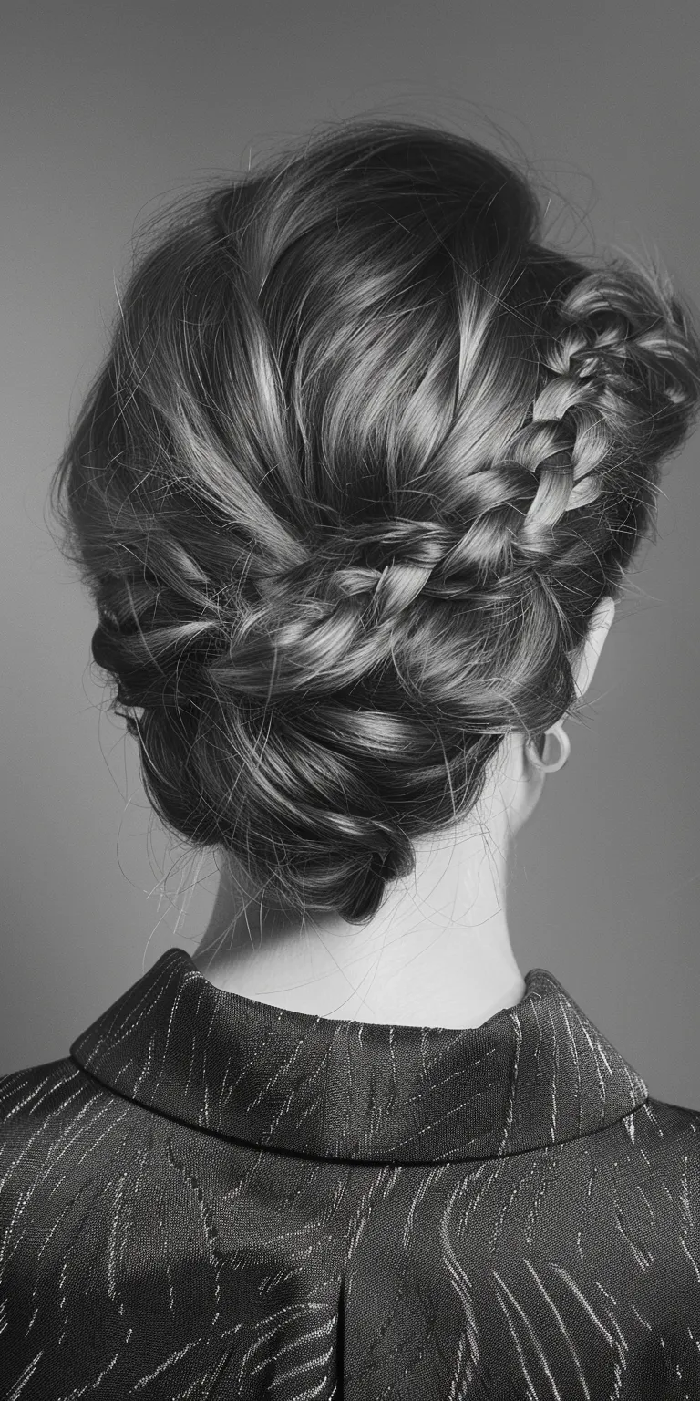 ladies hair styles Milkmaid braid, Updo, Chignon, French twist