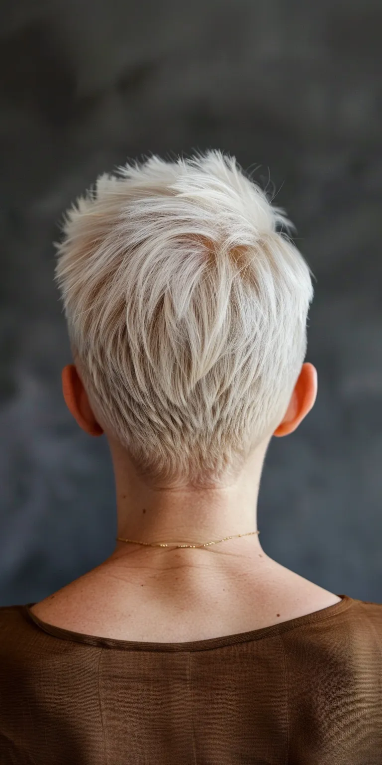 short hairstyles for women over 50 Asymmetric cut, Short brush Pixie Tonsure, Pompadour