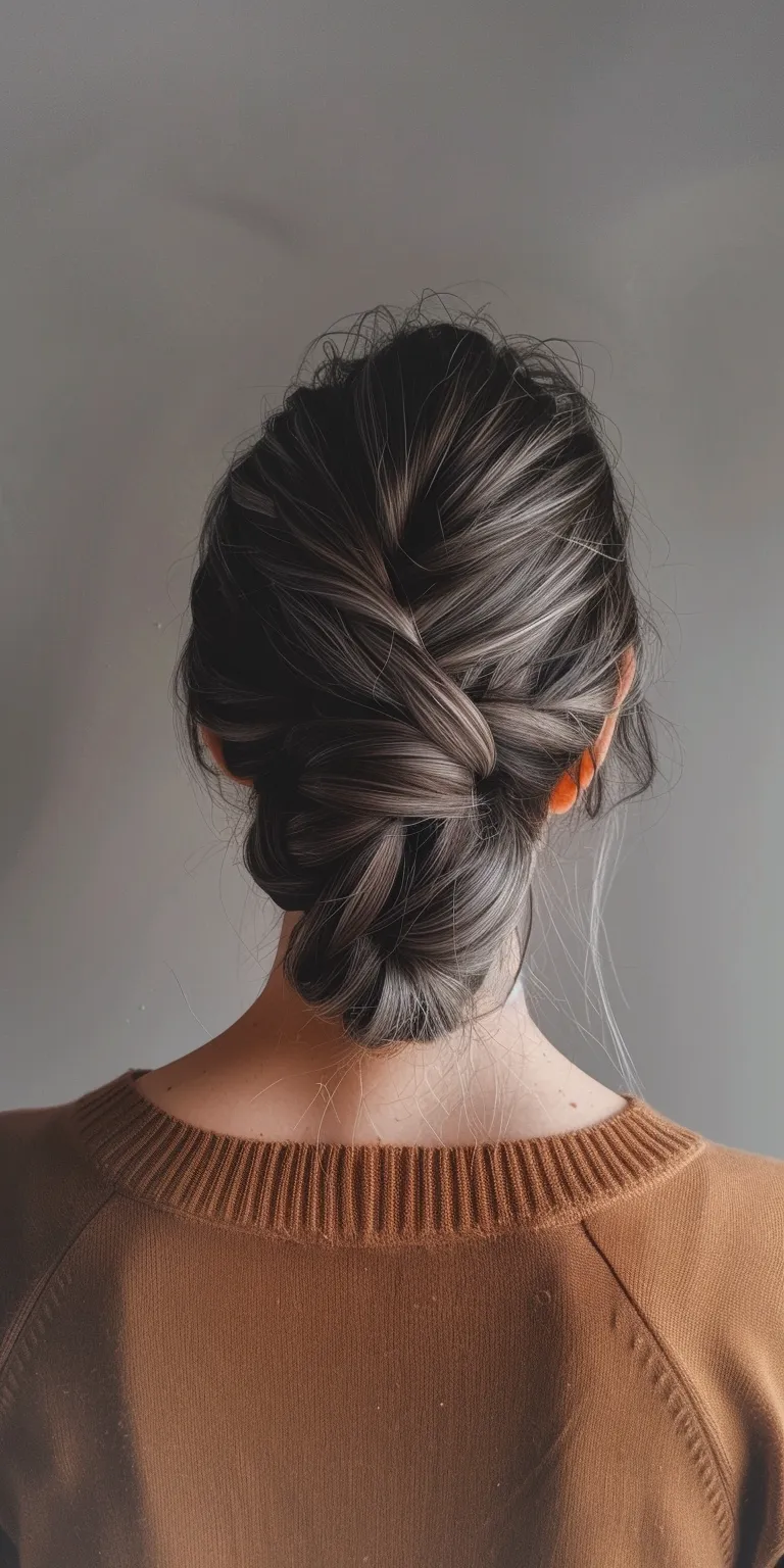 twist hairstyles for women Updo, Chignon, Waterfall braids, French twist, Braid