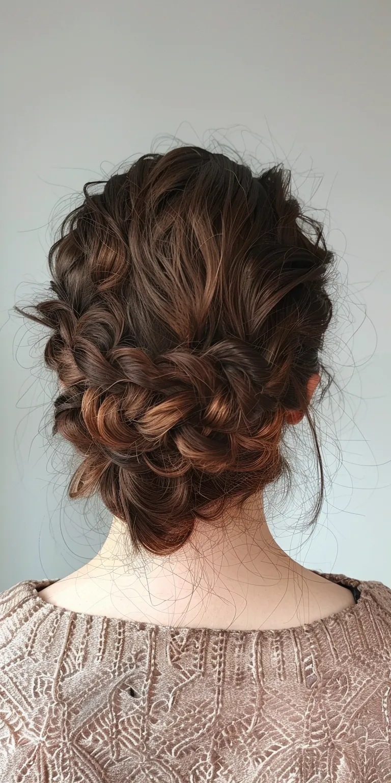 cute and easy hairstyles Updo, Milkmaid braid, Chignon, French twist, Waterfall braids