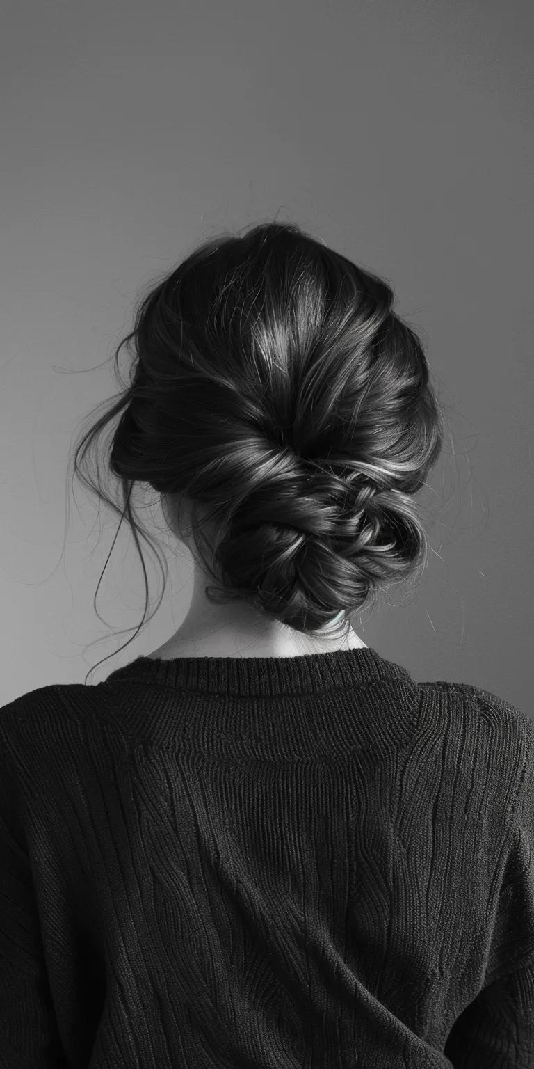 different hairstyles Chignon, Updo, Milkmaid braid, French twist, braid