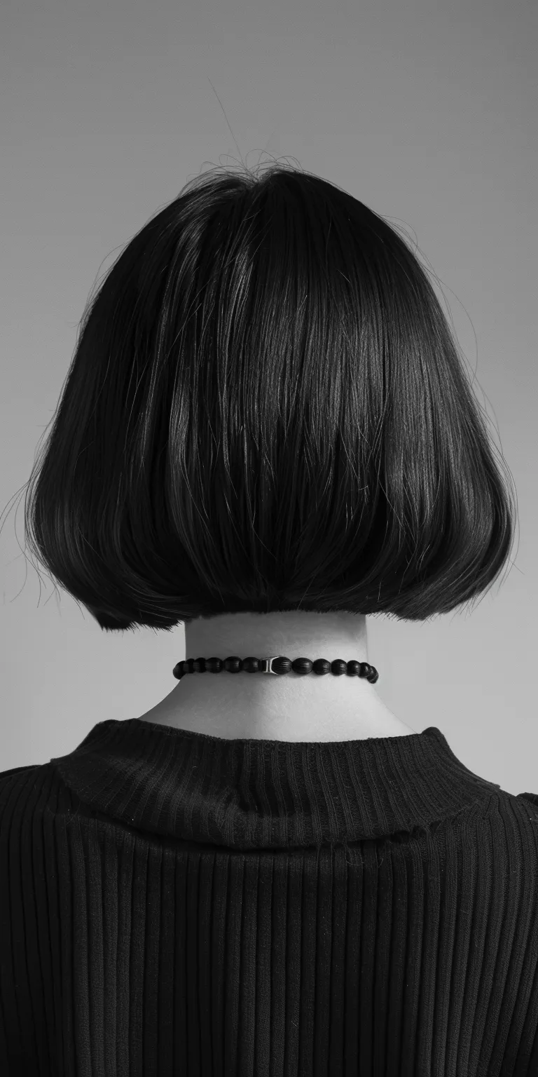 short bobs Asymmetric cut, Bob Tonsure, Butterfly haircut, Stacked bob