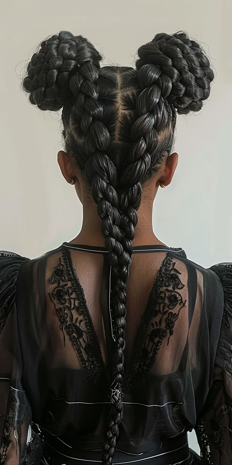 black braided hairstyles Waterfall braids, Boho Braid, French twist, braid