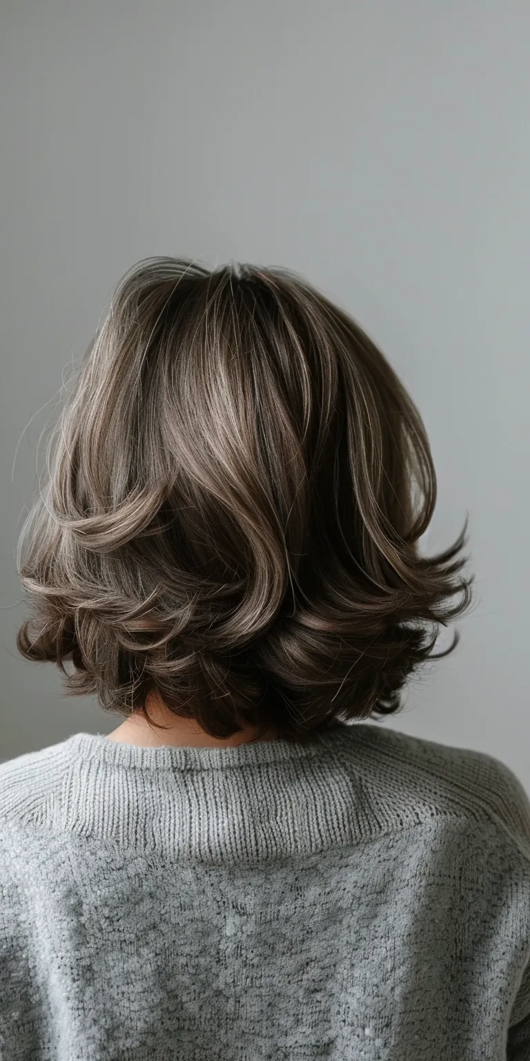 hairstyles for thin fine hair Asymmetric cut, Layered hair, Digital perm, Bob Short brush cut