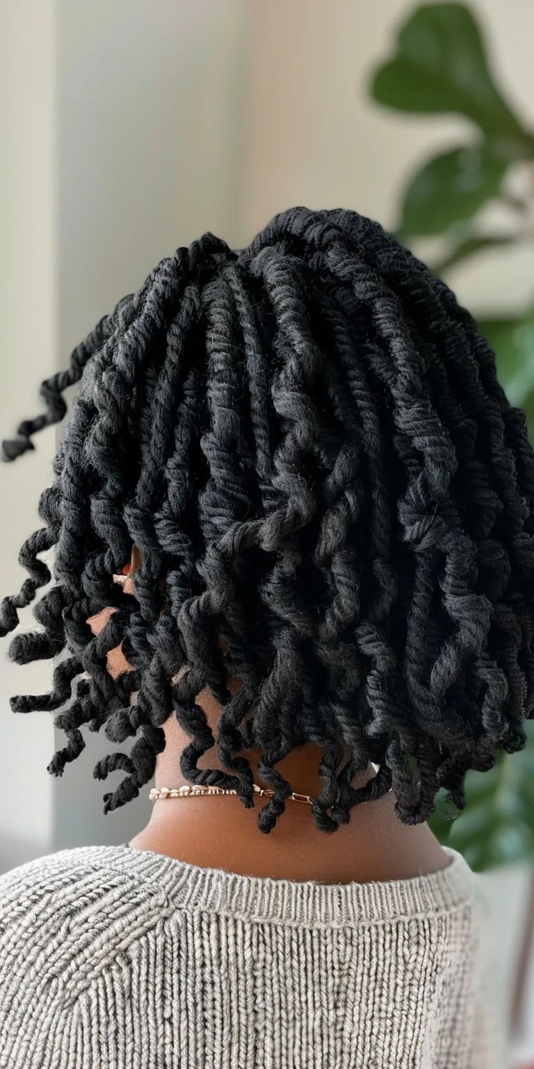 butterfly locs Crochet braids, Ringlets, Hair twists, Kinky hair, Digital perm