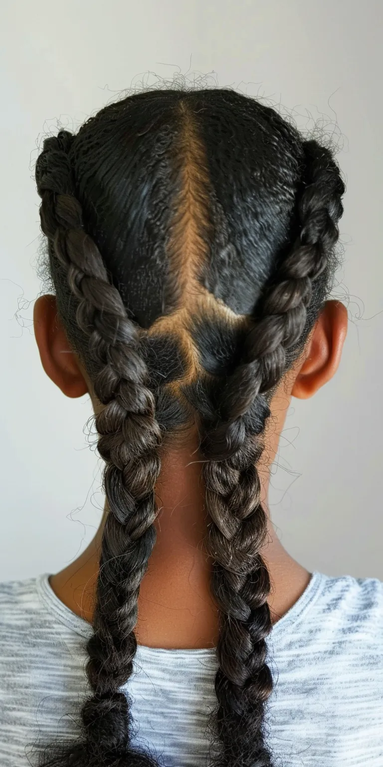 natural hair braid styles Waterfall braids, French braid, twist, Cornrows, Braid