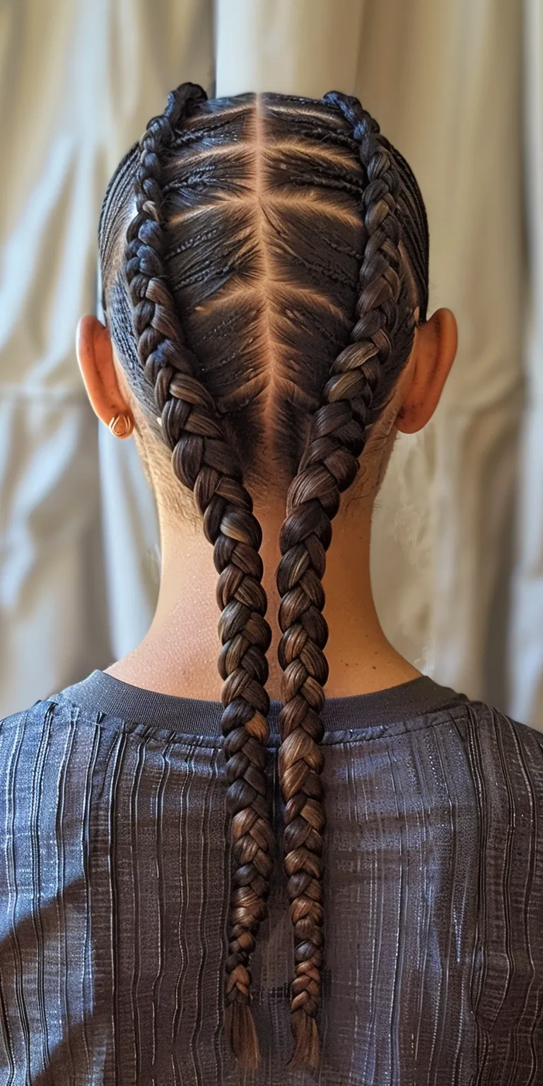 single braids hairstyles Waterfall braids, French twist, braid, Braid, Cornrows