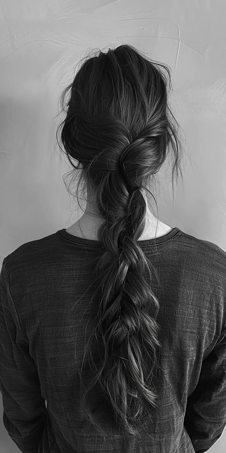 androgynous hairstyles French braid, Braid, Waterfall braids, Hair twists, Boho braids