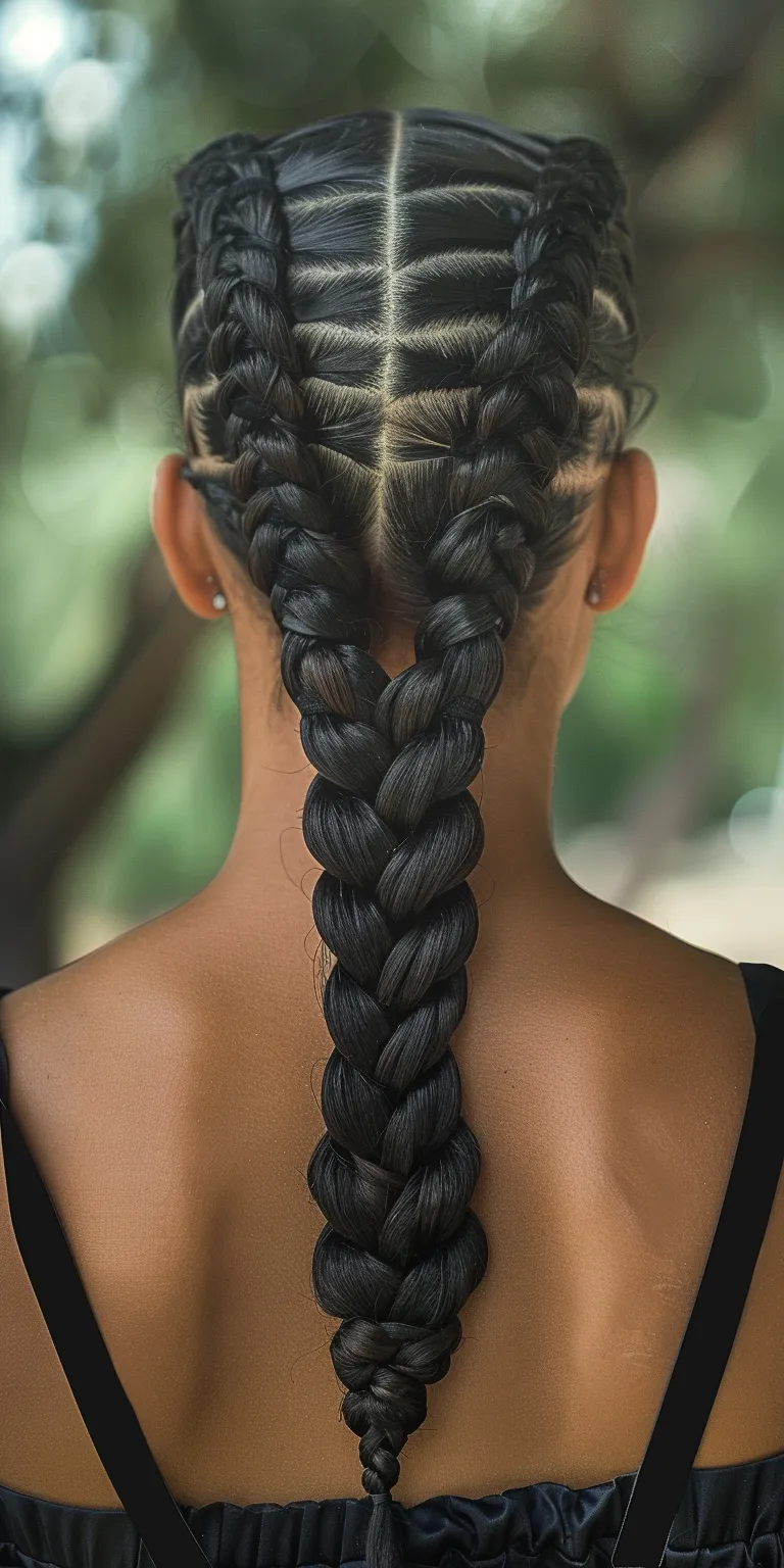 cute braided hairstyles black hair Waterfall braids, French braid, Braid, twist, Hair twists