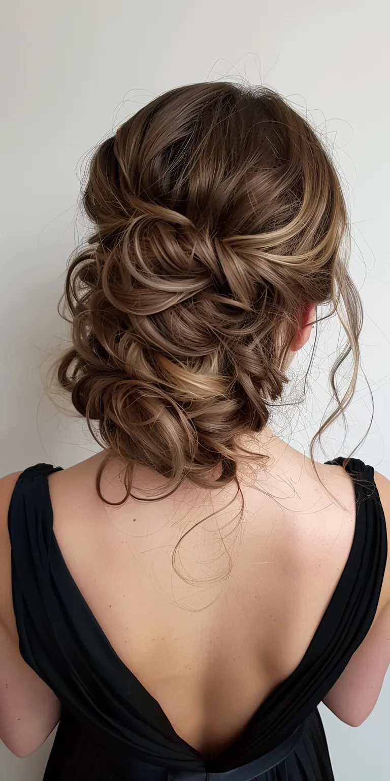 prom hairstyles Updo, Chignon, French twist, Waterfall braids, Milkmaid braid