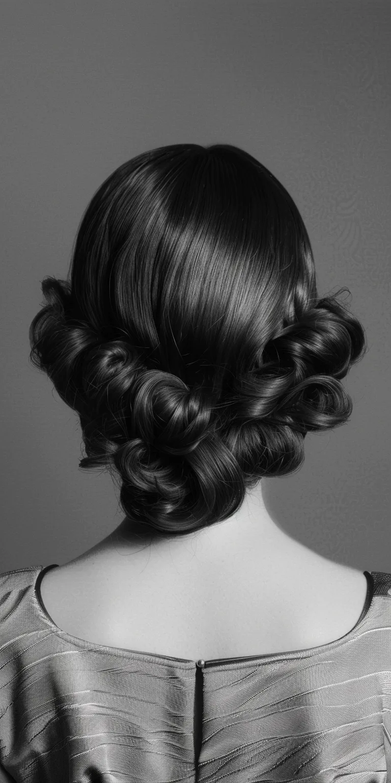 1920s hairstyles for long hair Finger wave, Chignon, Milkmaid braid, Updo, French twist