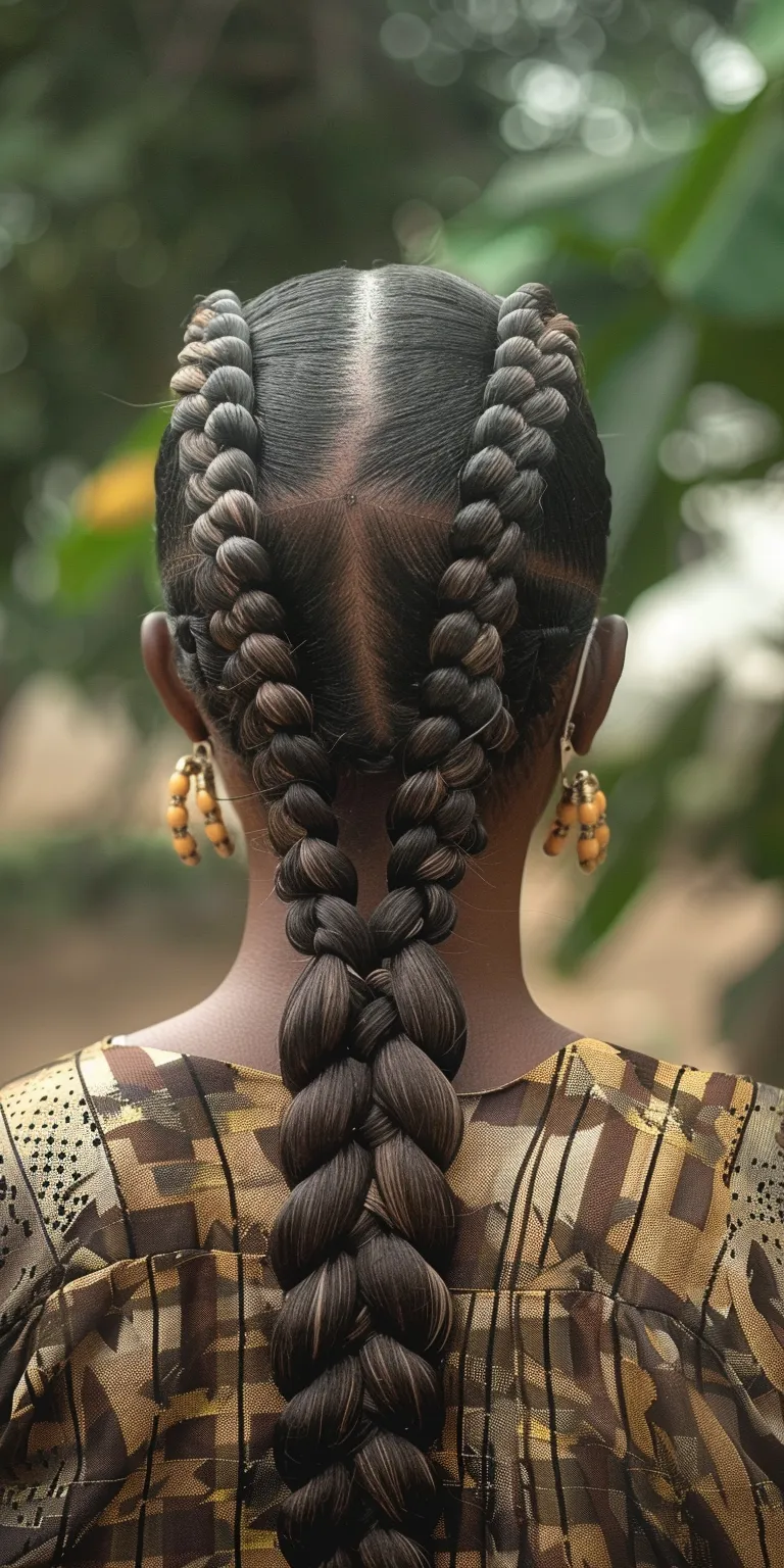 senegalese braids Hair twists, French twist, Waterfall braids, Boho Milkmaid braid