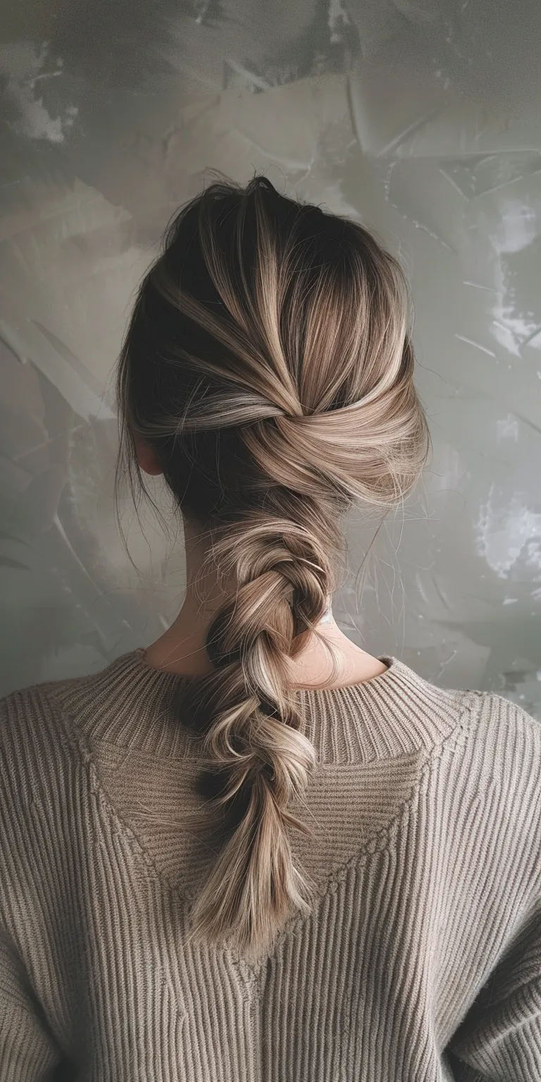 hairstyle for fat face Waterfall braids, Braid, French braid, Updo, twist