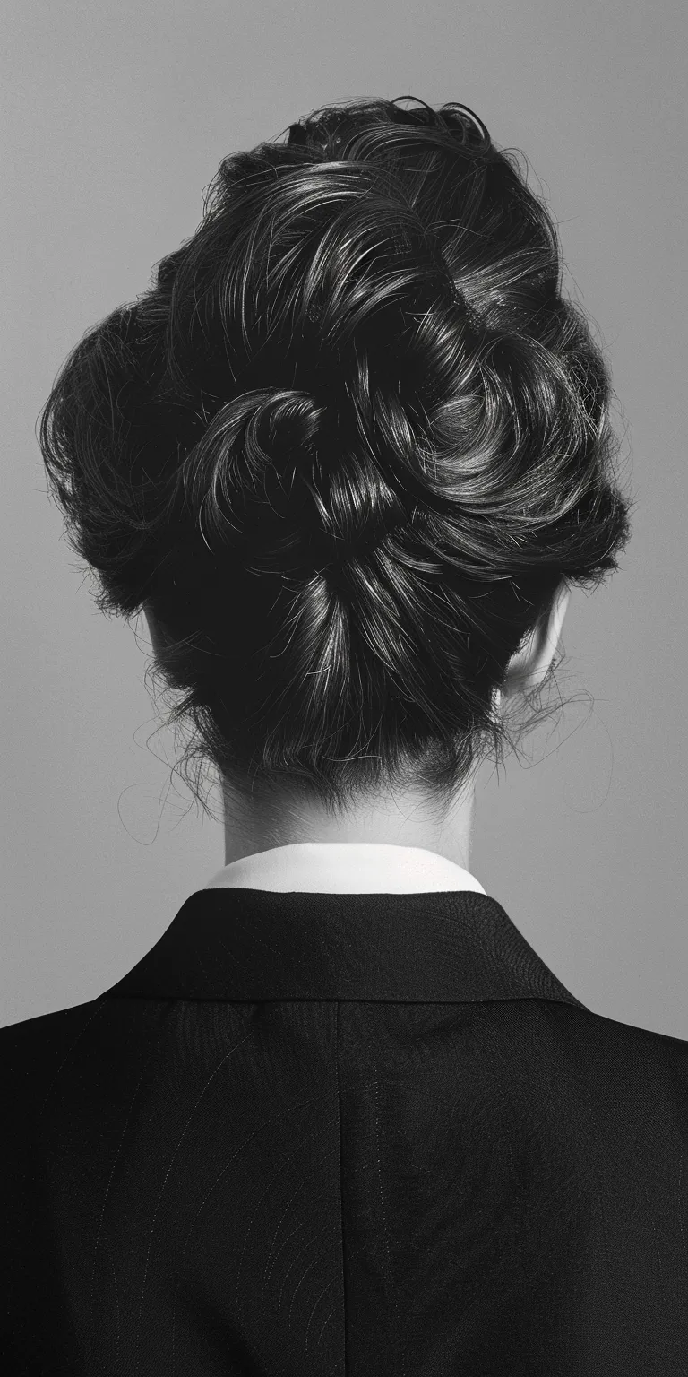 gentleman hairstyle Chignon, Updo, Ballerina bun, French twist, Bouffant