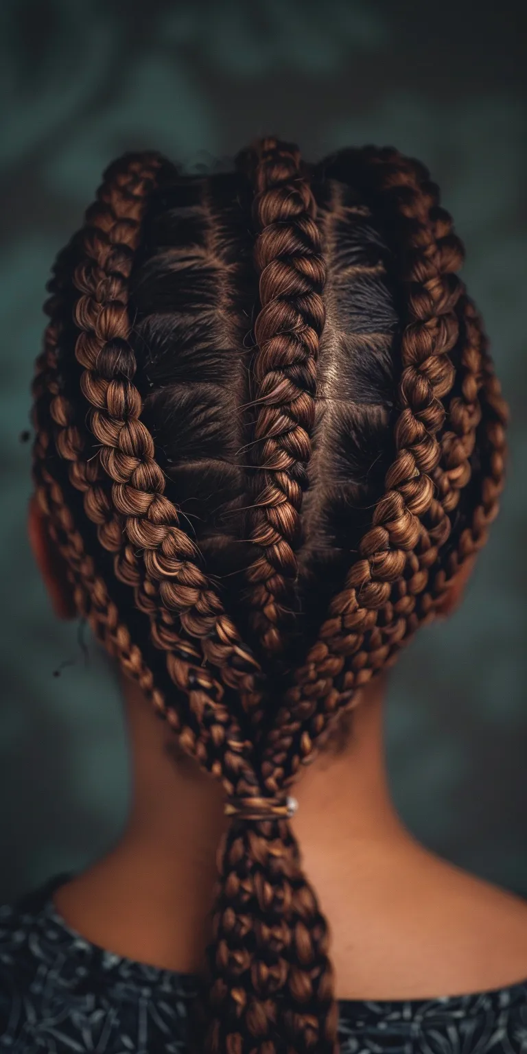 brown box braids Hair twists, Waterfall braids, Cornrows, Braid, Boho