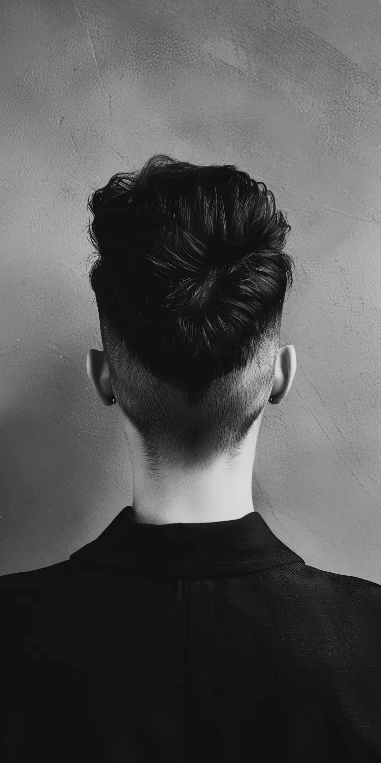 popular haircuts Pompadour, French twist, Mohawk, Butterfly haircut, Tonsure