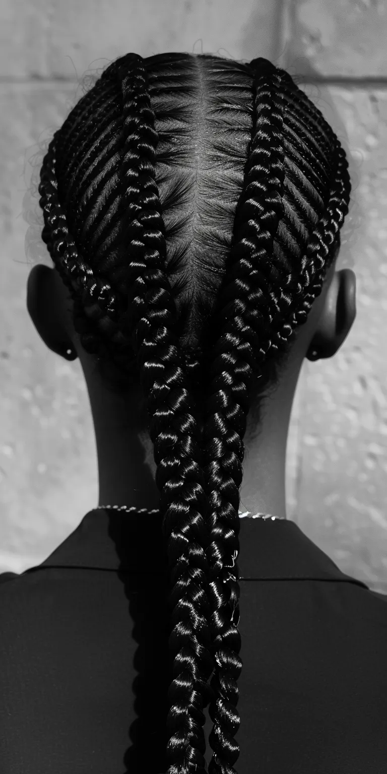 individual braids Cornrows, Hair twists, Waterfall braids, Braid, French braid