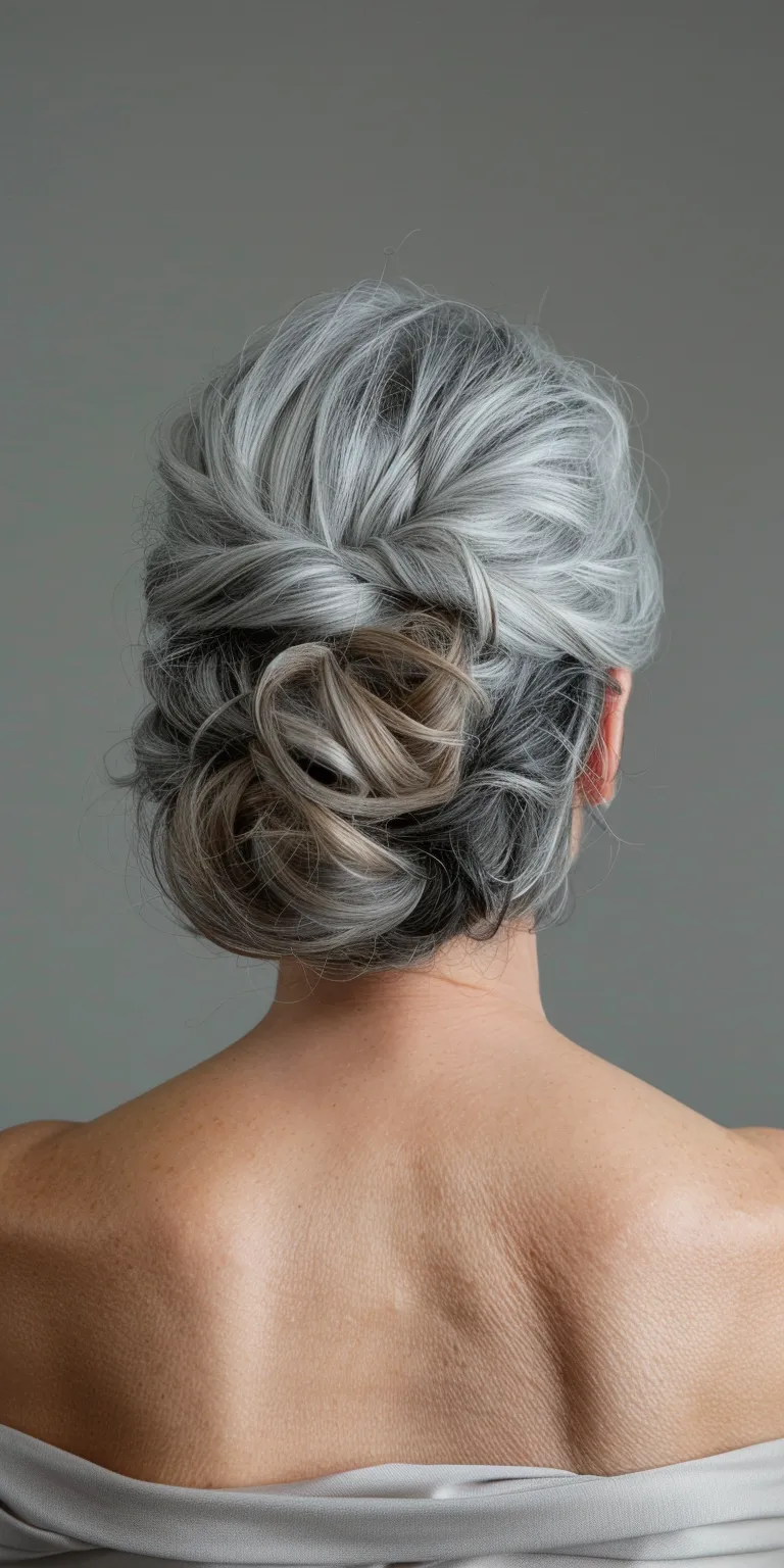 hair styles for women over 60 Updo, Chignon, French twist, Waterfall braids, Milkmaid braid