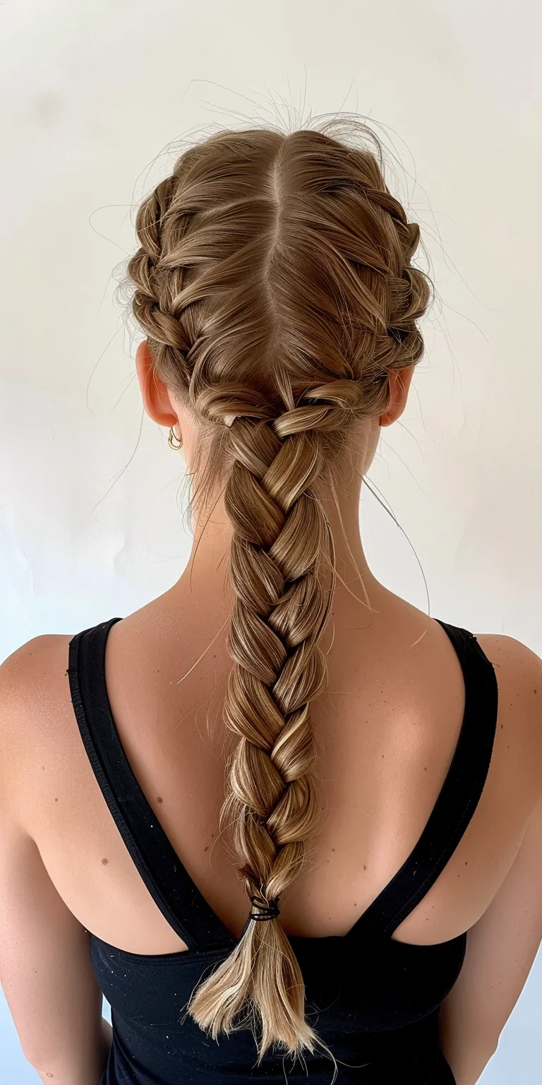 knotless braid hairstyles Waterfall braids, French twist, braid, Braid, Boho braids