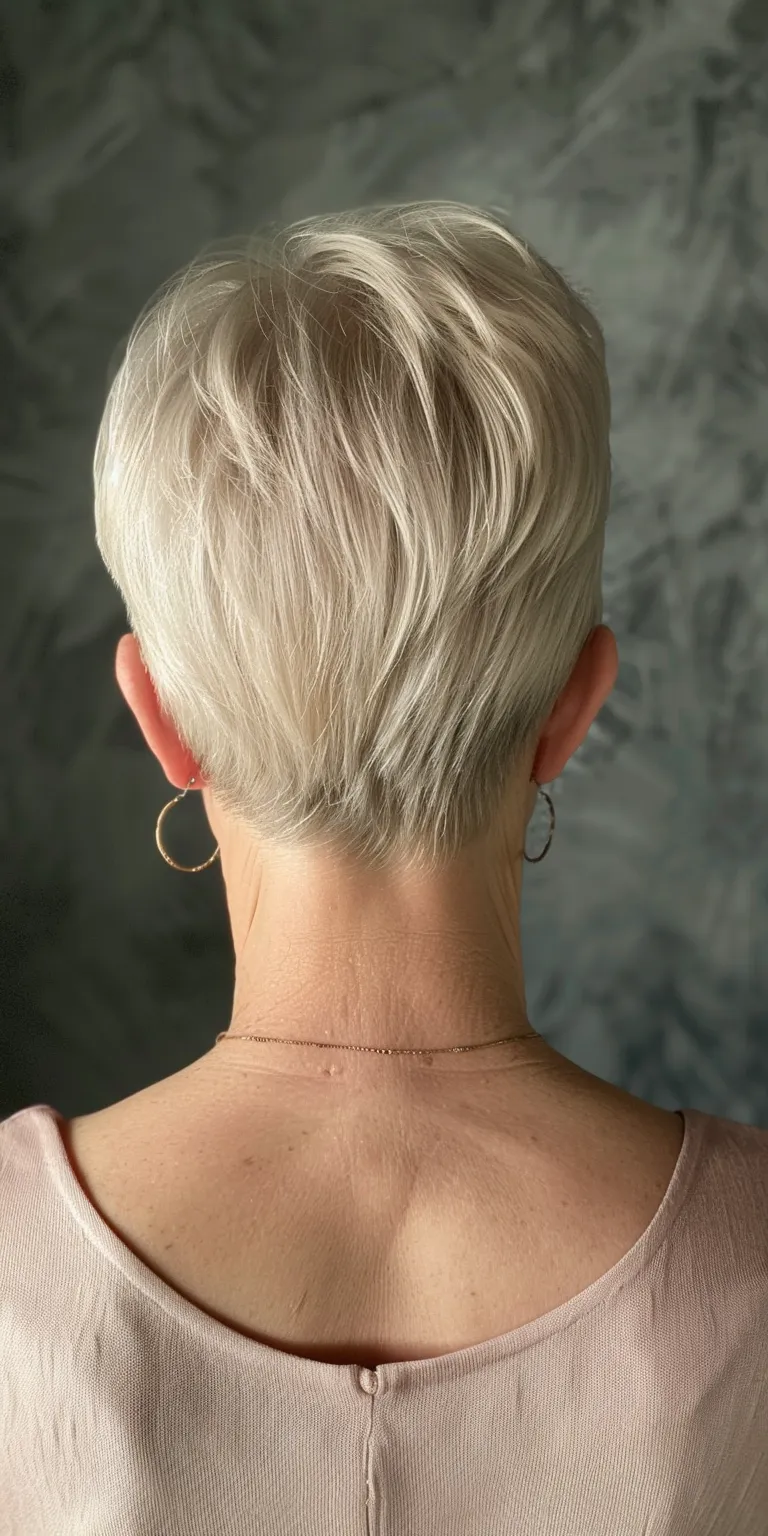 cute short haircuts for women Asymmetric cut, Short brush Pixie French twist, Pompadour