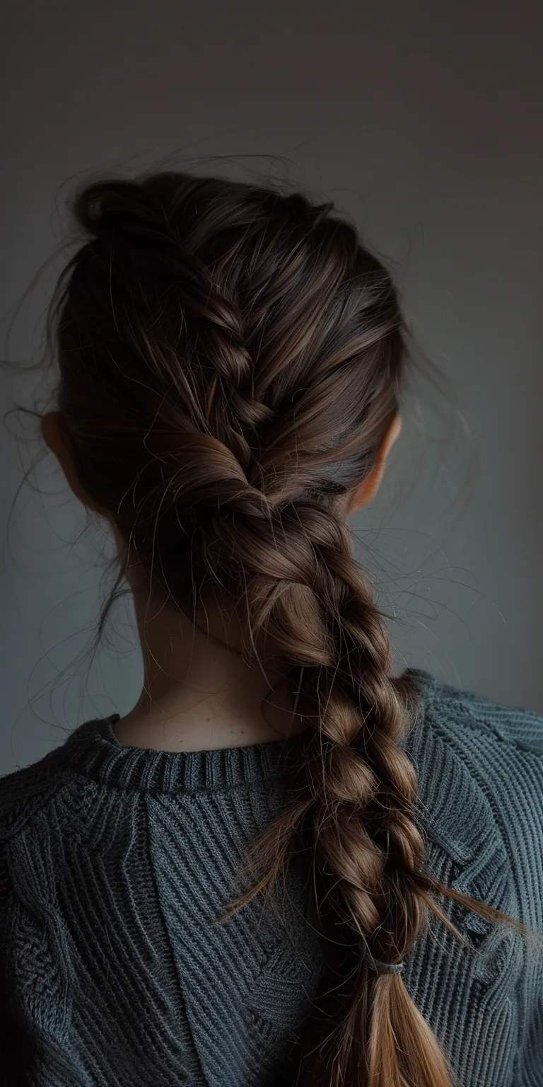 side braid French braid, Braid, Waterfall braids, Milkmaid Boho braids