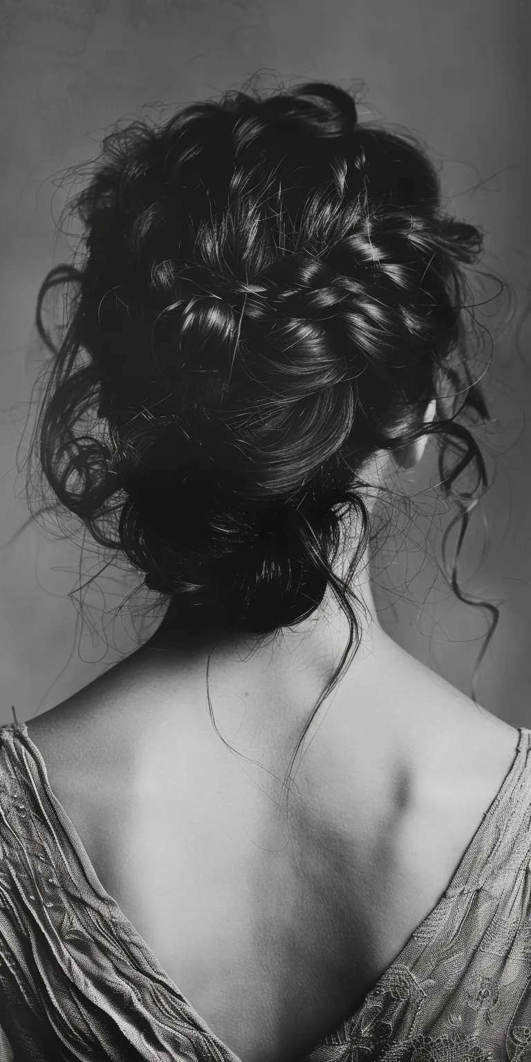 facial hair styles Chignon, Milkmaid braid, Updo, French Braid