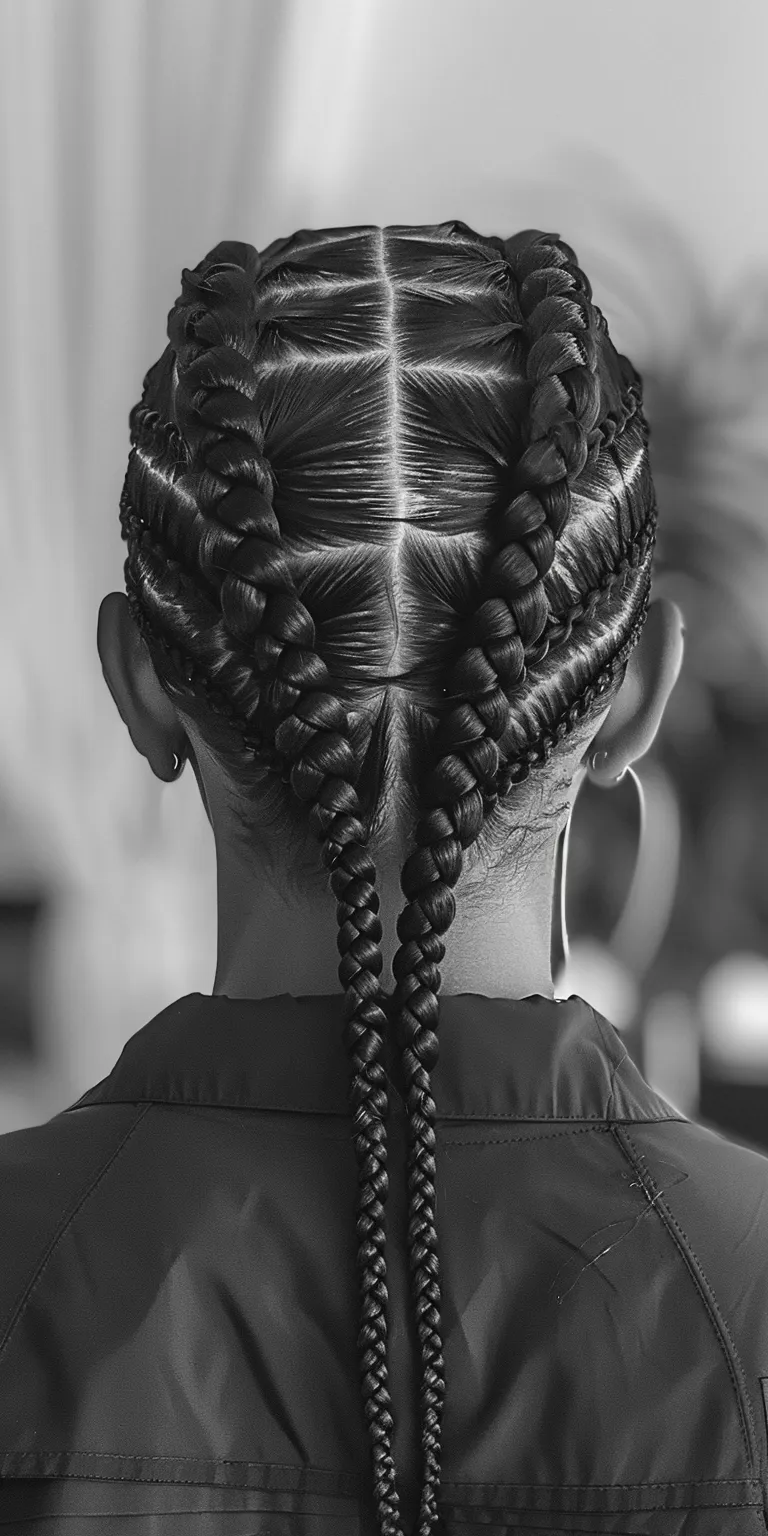 straight back cornrows Waterfall braids, French braid, twist, Braid, Hair twists