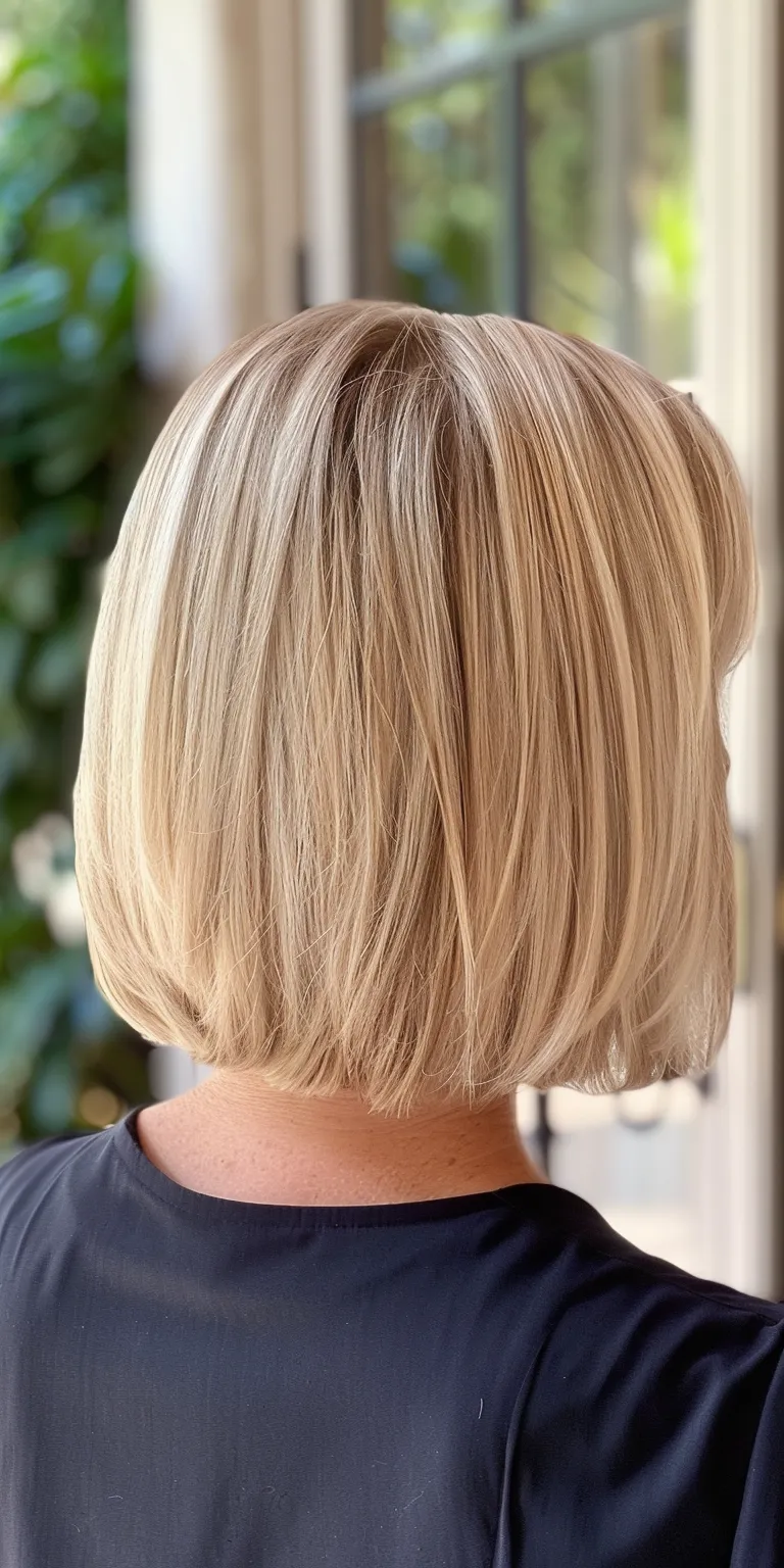 bob hair styles Asymmetric cut, Bob Short brush Stacked bob, Professional cut