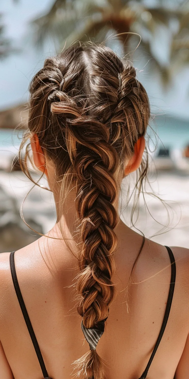 vacation hairstyles Waterfall braids, Braid, French braid, Boho Hair twists