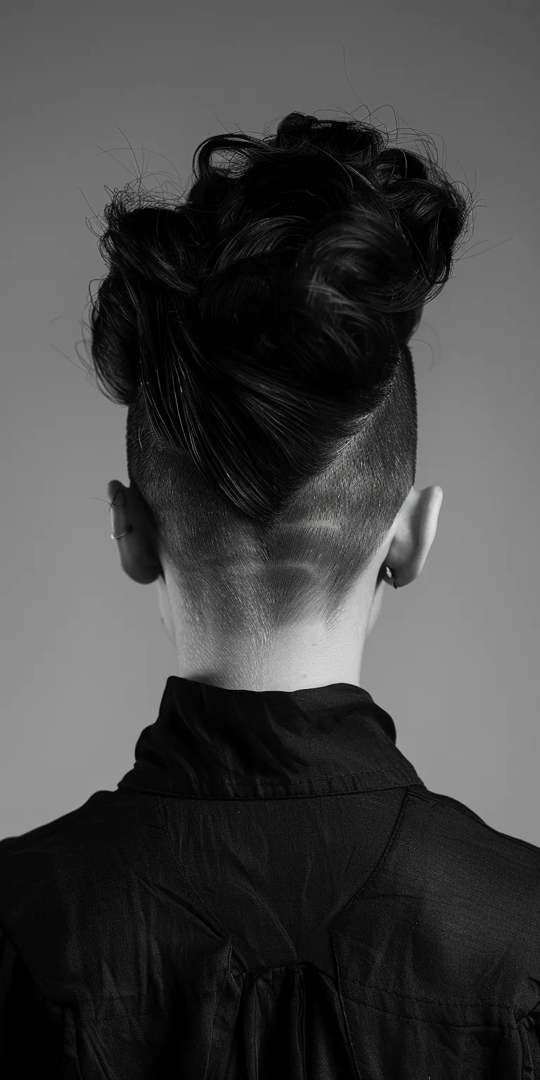 undercut hairstyle Pompadour, Asymmetric cut, Mohawk, Tonsure, Short back and sides