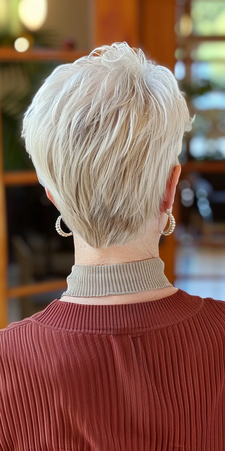 very short haircuts for women Short brush cut, Asymmetric Pixie Updo, Butterfly haircut