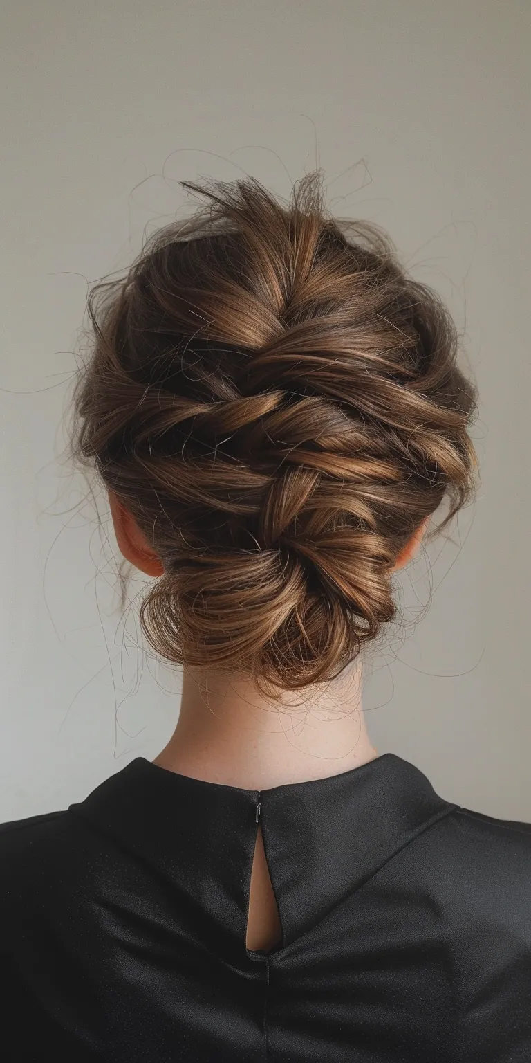 hair style for ladies Updo, Waterfall braids, Chignon, French braid, twist