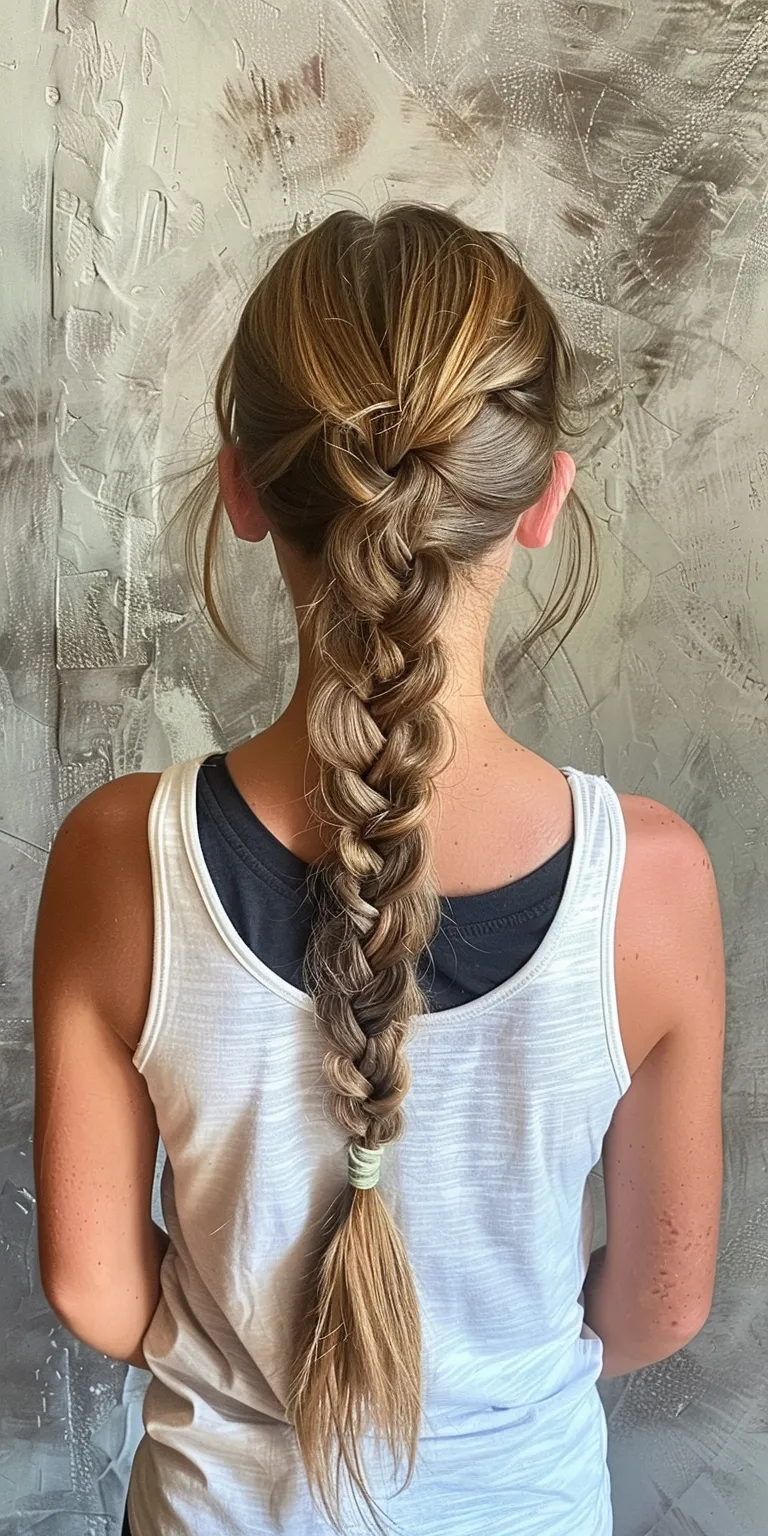 braided up ponytail Waterfall braids, French braid, Braid, Boho twist